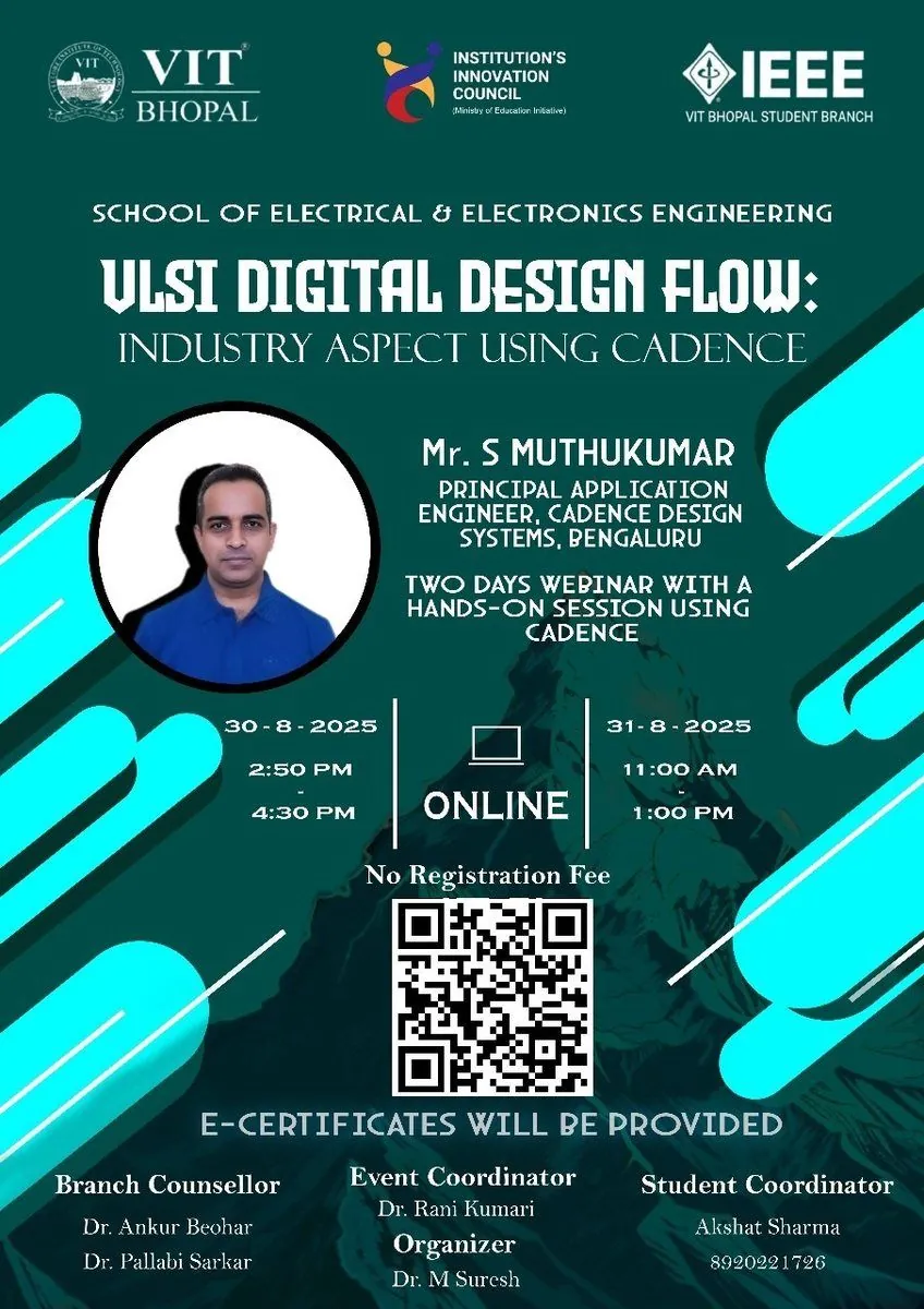 VLSI Digital Design Flow Masterclass poster