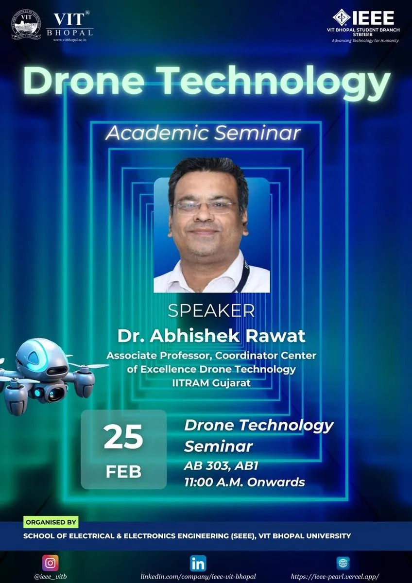Drone Technology seminar poster